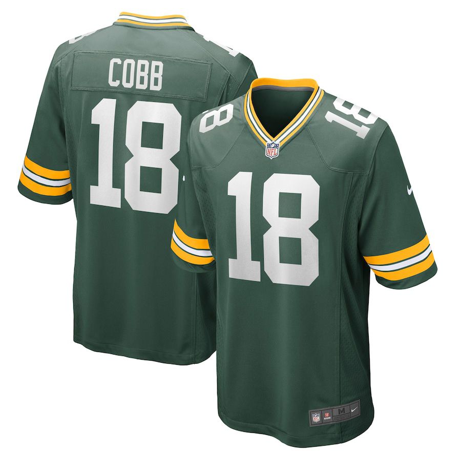 Men Green Bay Packers #18 Randall Cobb Nike Green Game NFL Jersey->green bay packers->NFL Jersey